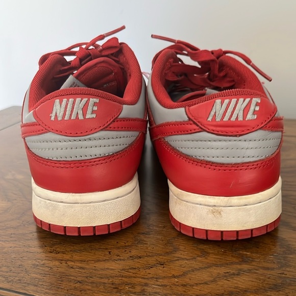 Nike Dunks Low Retro UNLV Red and Gray Athletic Shoes men’s 9 main image 4